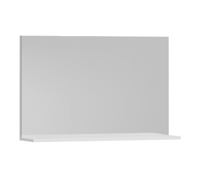 Oglinda cu polita, seria 055, alb, 90x68 cm