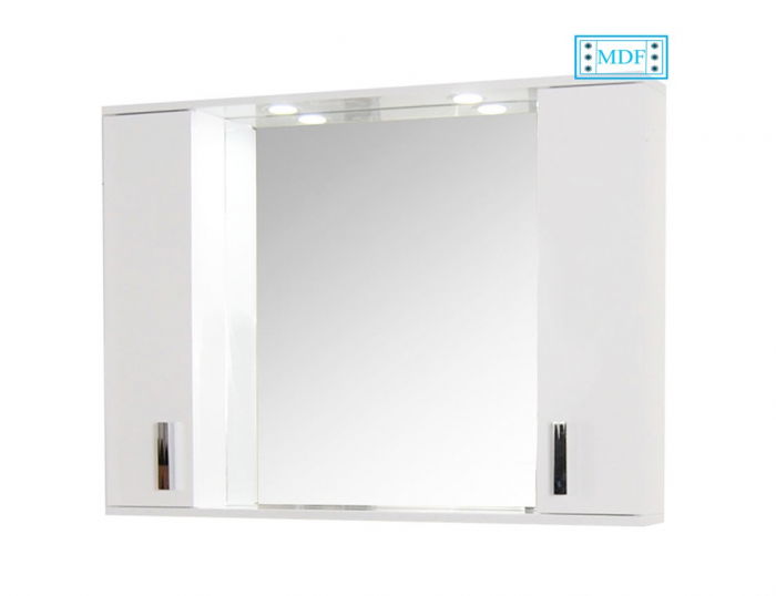 Oglinda seria 071, front MDF, alb, 100x71 cm