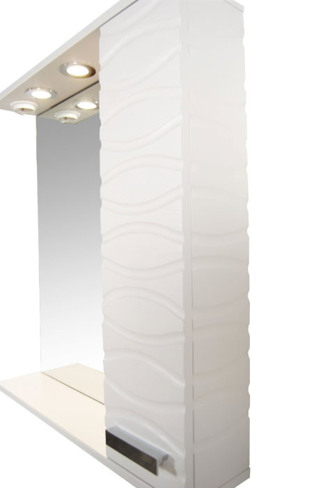 Oglinda seria 144, front MDF, montata, alb, 65x71 cm [4]