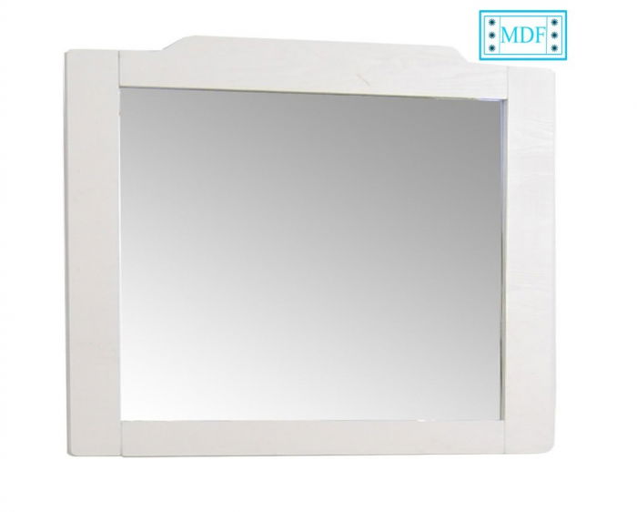 Oglinda seria 601, alb rustic, 80x73 cm
