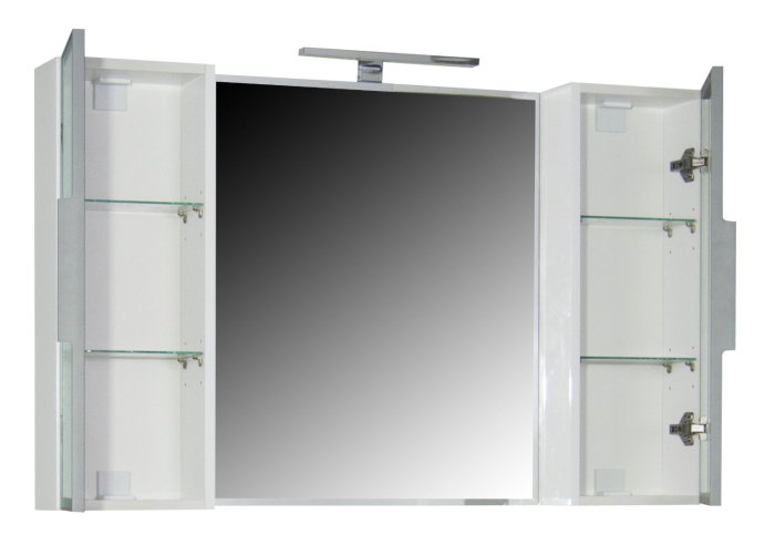 Oglinda seria 758, montata, alb, 100x68 cm [3]