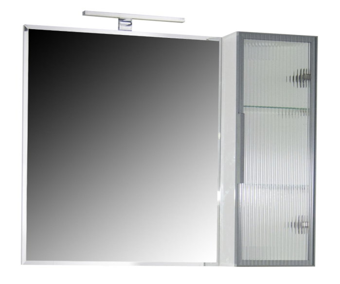 Oglinda seria 758, montata, alb, 70x68 cm [2]