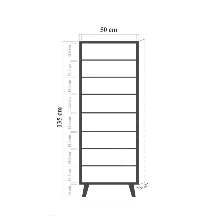 Pantofar VEGAS, 50x38x135 cm [6]