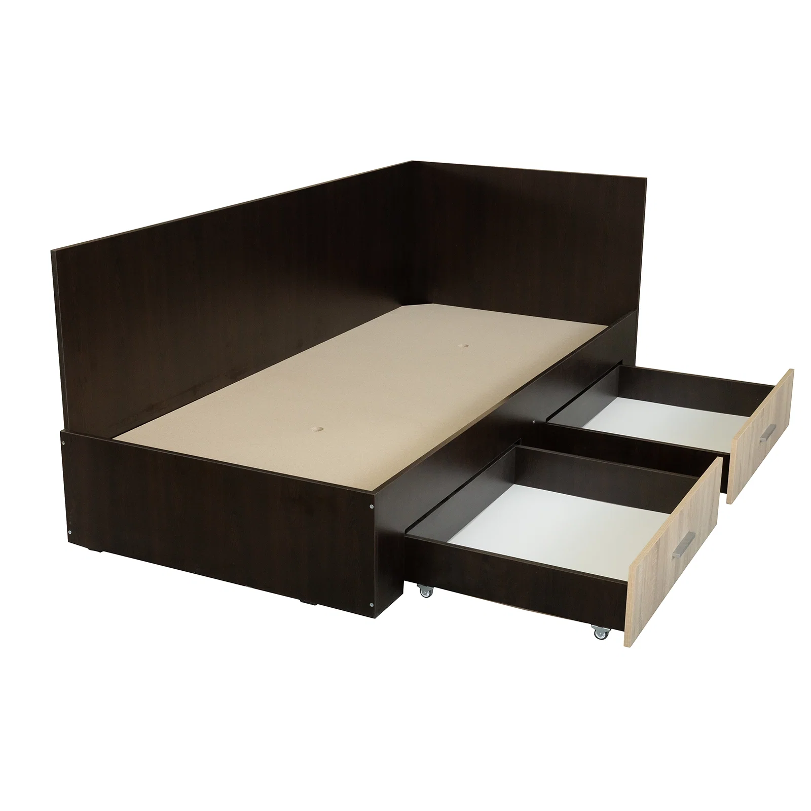 Pat Colt Alma Drept 120x200 cm, cu 2 sertare laterale pe role, colt interschimbabil - ExpoMob [7]