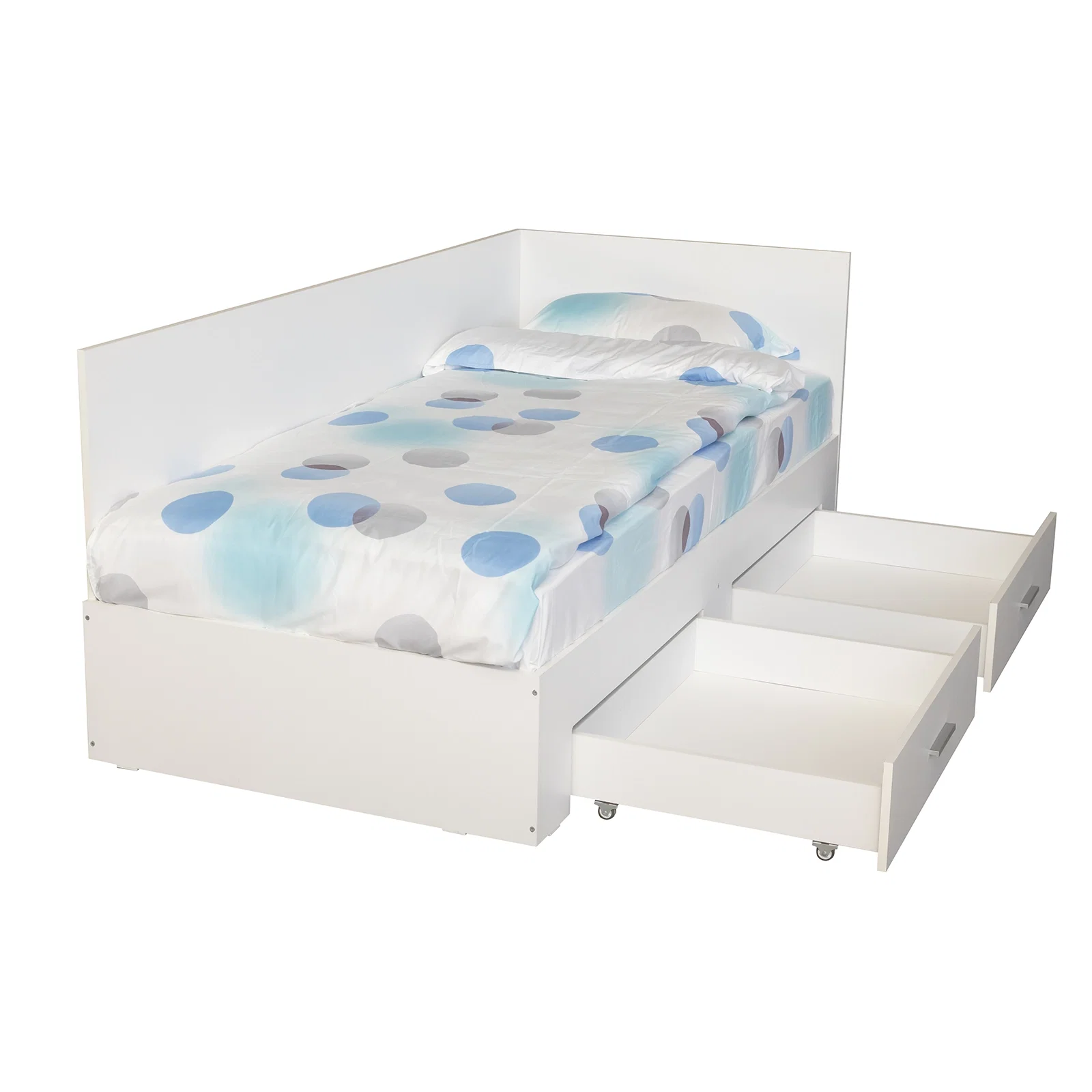 Pat Colt Alma Drept 90x200 cm, cu 2 sertare laterale pe role, colt interschimbabil - ExpoMob [3]