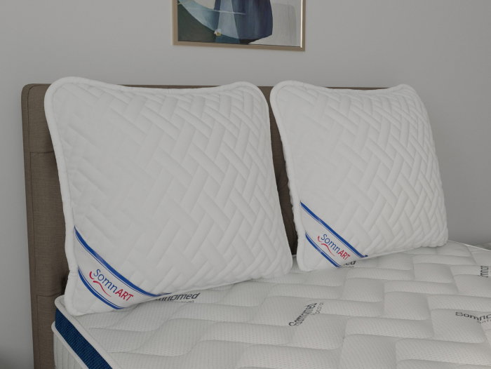 Perna 60x60cm Somnart, Hygiena, hipoalergenica, bilute Superball, 100% fibra poliester [7]