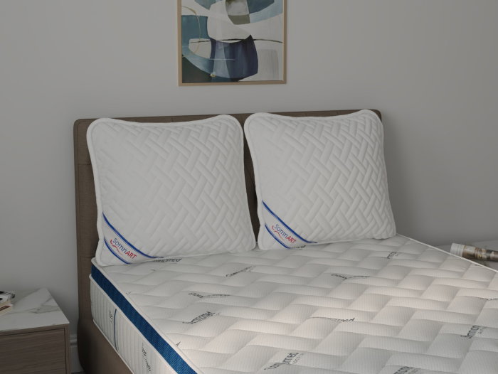 Perna 70x70cm Somnart, Hygiena, hipoalergenica, bilute Superball, 100% fibra poliester [10]