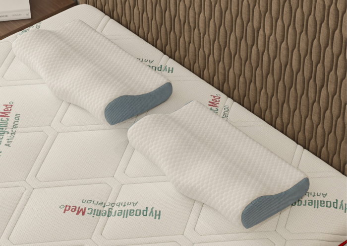 Perna ergonomica Memory Somnia 3D Air Mesh, sustinere exacta pentru gat si cap, 30x50 cm [13]