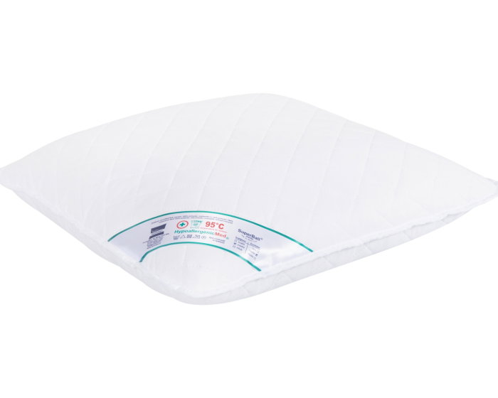 Set 2 Perne Medicinale Hipoalergenice Somnart 70x70cm, HypoallergenicMed, matlasate, lavabile la 95 de grade, fermitate medie spre tare [4]