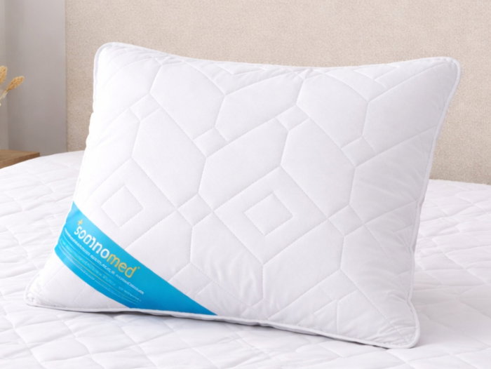 Set 2 Perne Somnomed Antimicrobiene lavabile la 95°C - 70 x 70 cm, vidat [9]