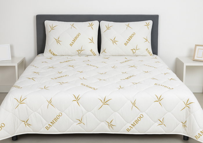 Pilota matlasata Bambus Confort Somnart, 180x200 cm, 250 g, microfibra, vara [2]