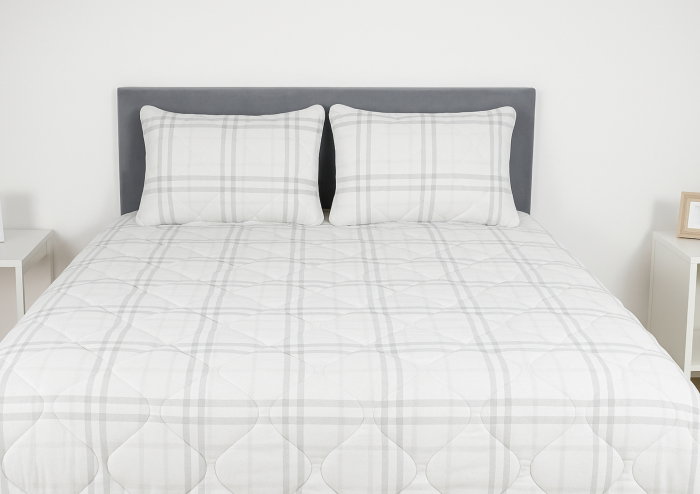 Pilota matlasata Grid Confort Somnart, 180x200 cm, 350 g, microfibra, primavara-toamna [2]