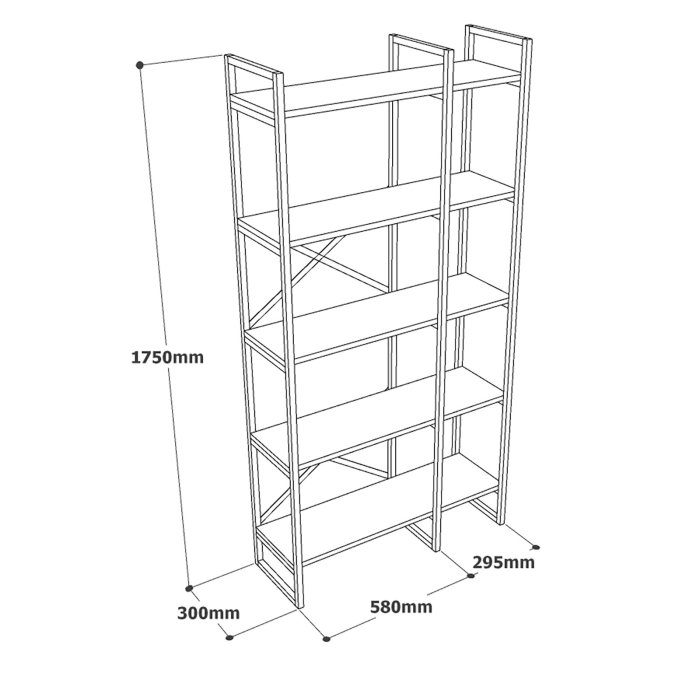 Raft VG4-GE, 87,5x30x175 cm [6]