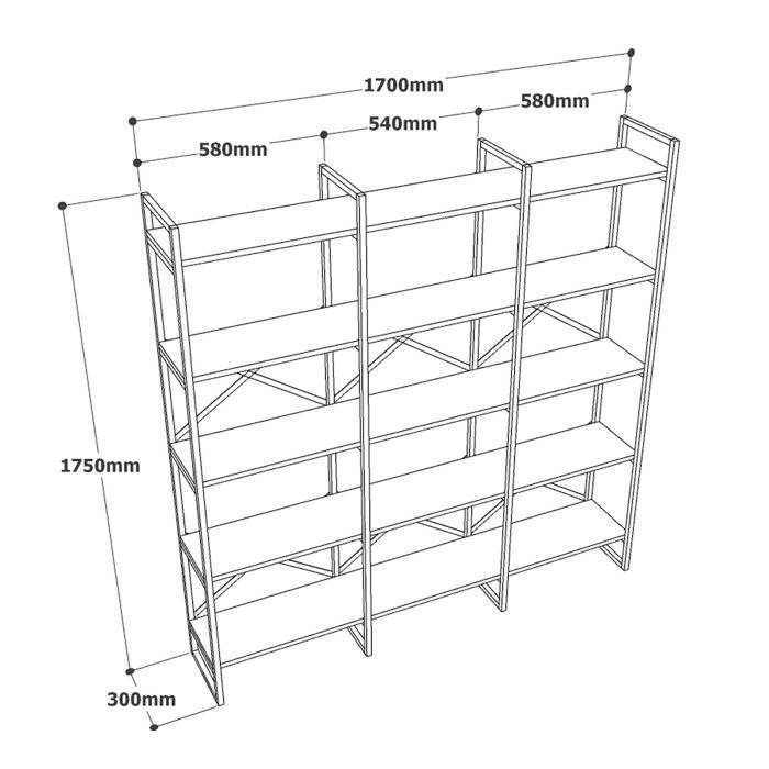 Raft VG6-GE, 170x30x175 cm [6]