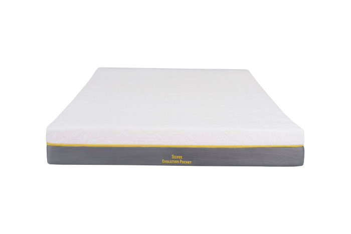 Saltea cu memorie și arcuri individuale Somnexpert Silver Evolution Pocket Spring 160x190, înălțime 24 cm, husă detașabilă, fermitate medie [3]