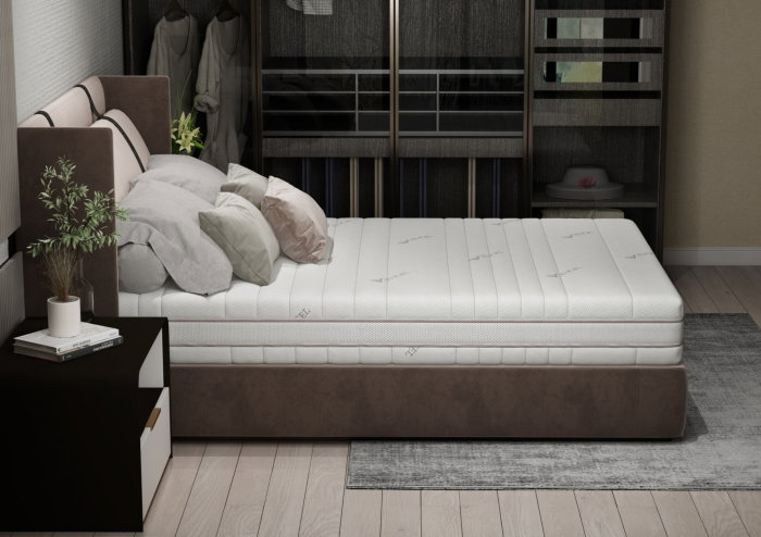 Saltea cu memorie Somnart Memory Tencel 90x200, înălțime 26 cm, 7 zone, aerisiere 3D AirMesh, husa detasabila si lavabila, fermitate medie [3]