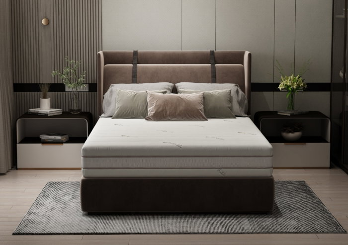 Saltea cu memorie Somnart Memory Tencel 90x200, înălțime 26 cm, 7 zone, aerisiere 3D AirMesh, husa detasabila si lavabila, fermitate medie [4]