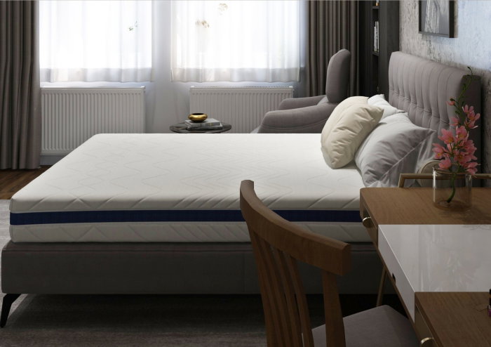 Saltea cu memorie Somnart Optimax Memory 90x190, inaltime 18cm, husa 3D detasabila si lavabila, rulata, cu manere, fermitate medie [6]