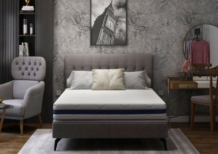 Saltea cu memorie Somnart Optimax Memory 90x190, inaltime 18cm, husa 3D detasabila si lavabila, rulata, cu manere, fermitate medie [7]