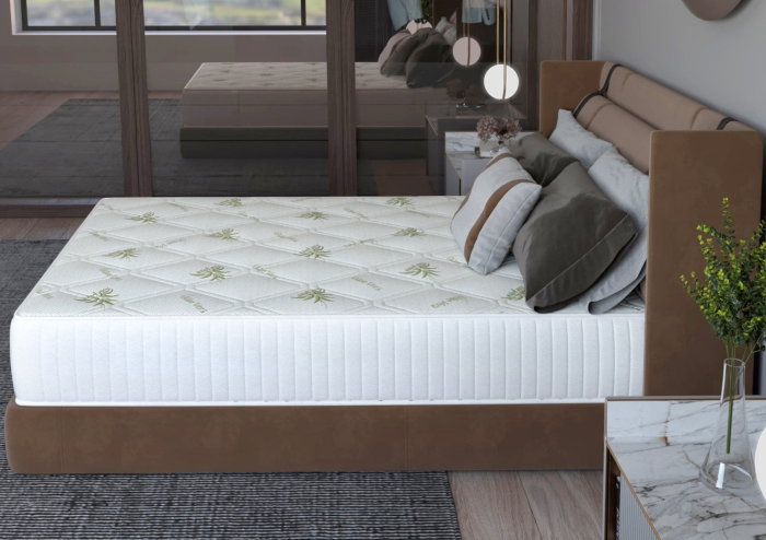 Saltea cu memorie Somnart Memory Ultimate 90x200, înălțime 24 cm, husă cu Aloe Vera, cu mânere, fermitate medie [2]