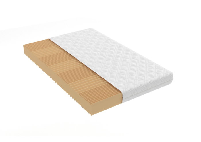 Saltea cu spumă poliuretanică 7 Zone SOMNART 160x200, înălțime 17 cm, ortopedică, husă detașabilă cu fermoar, fermitate medie [2]