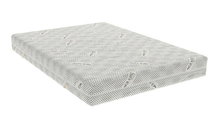 Saltea cu spuma poliuretanica Somnexpert Silver FORTE, 180x200, inaltime 20 cm, ortopedica, husa tricot Silver lavabila, manere, fermitate mare [7]