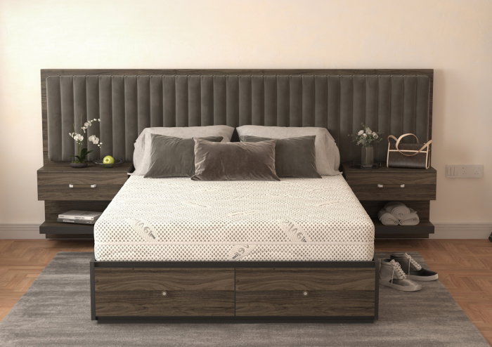 Saltea cu spuma poliuretanica Somnexpert Silver FORTE, 180x200, inaltime 20 cm, ortopedica, husa tricot Silver lavabila, manere, fermitate mare [3]