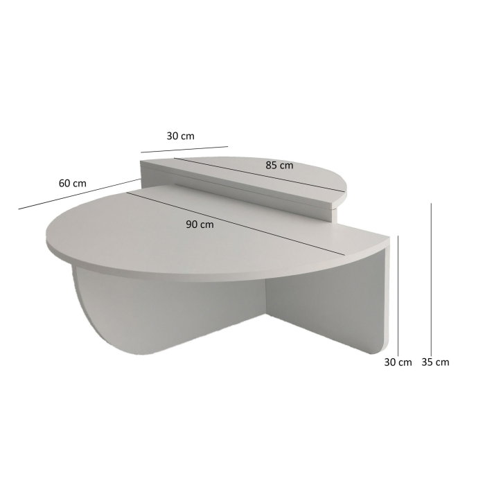 Set 2 masute de cafea PODIUM, 90x60x30 cm [9]