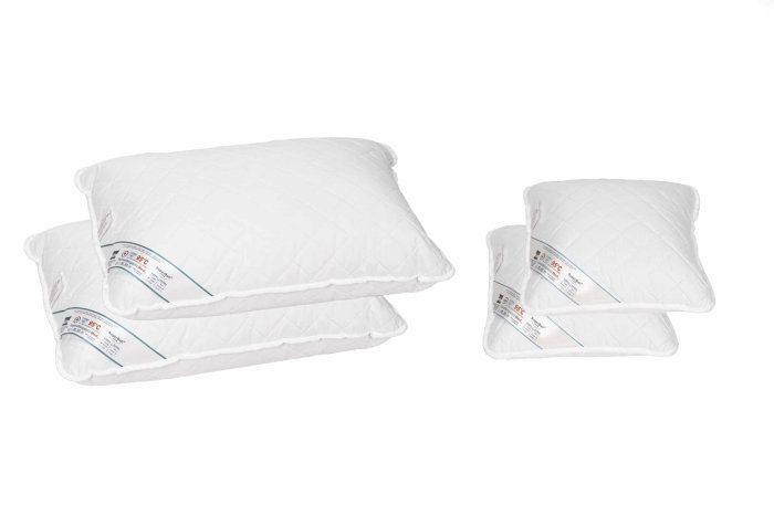 Set 2 perne 50x70 cm si 2 perne 40x40 cm HypoallergenicMed Somnart, microfibra matlasata [1]