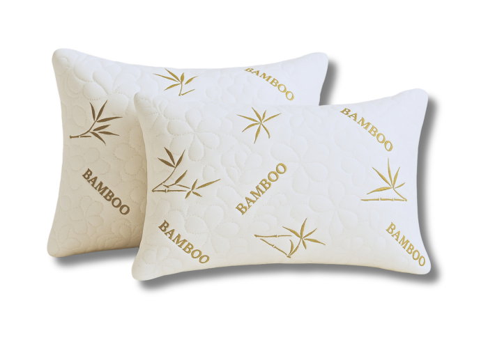 Set 2 Perne 50x70 Somnart Belina Bamboo, microfibra, lavabile la masina [1]