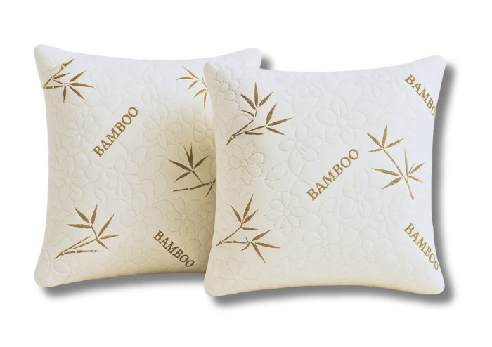 Set 2 Perne 60x60 Somnart Belina Bamboo, microfibra, lavabile la masina [1]