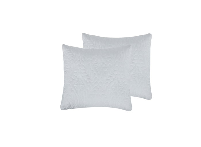 Set 2 Perne 60x60 Somnart Belina, microfibra, lavabile la masina, vidat, alb [5]