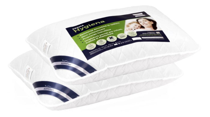 Set 2 perne Hygiena Somnart, 50x70 cm, lavabile la 95°C [2]