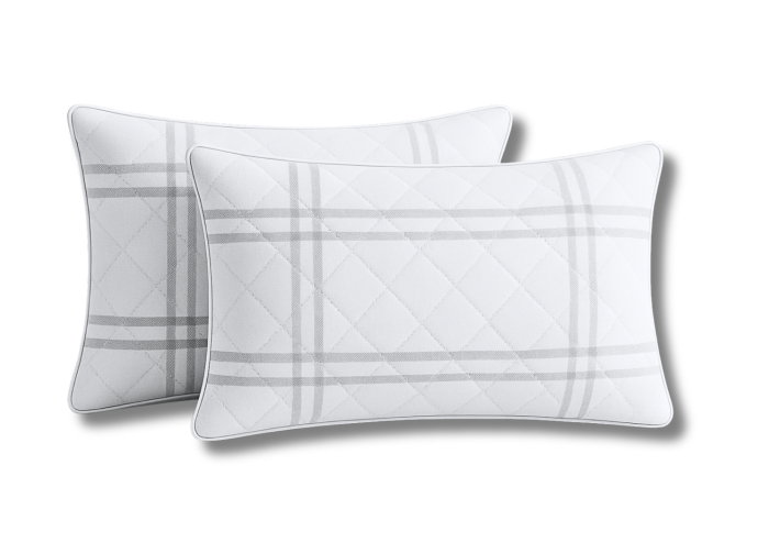 Set 2 Perne Somnart matlasate Grid Confort 50x70 cm [1]