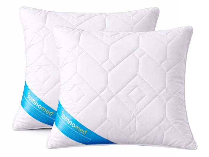 Set 2 Perne Somnomed Antimicrobiene lavabile la 95°C - 70 x 70 cm, vidat [1]