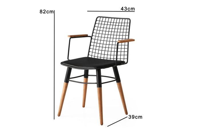 Set 2 scaune TREND, 43x39x82 cm [5]