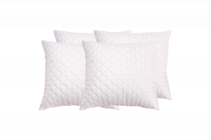 Set 4 perne matlasate Somnart, 70x70 cm, microfibra cu fibre de carbon [2]