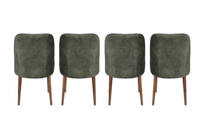 Set 4 scaune DALLAS, nuc, 50x49x90 cm [5]