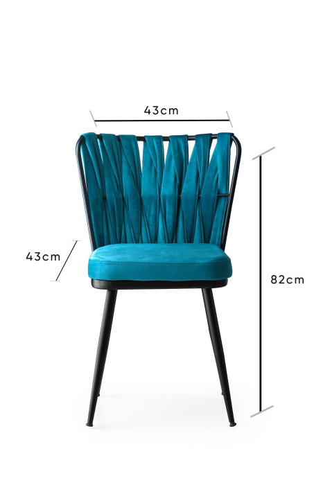 Set 4 scaune KUSAKLI, 43x43x82 cm [7]