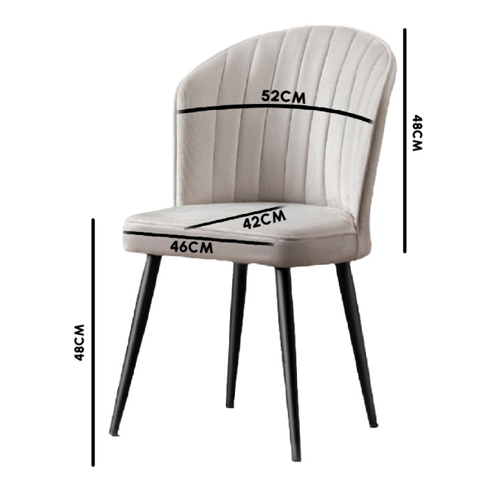 Set 4 scaune RUBI, 52x42x85 cm [4]