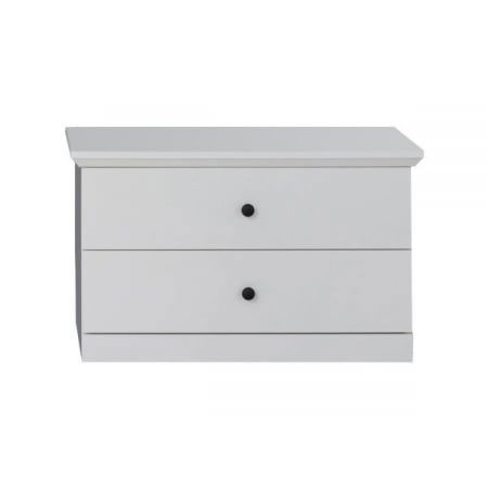 Set hol BRANDSON, 3 piese,comoda, cuier, alb, 81x41x196 cm [4]