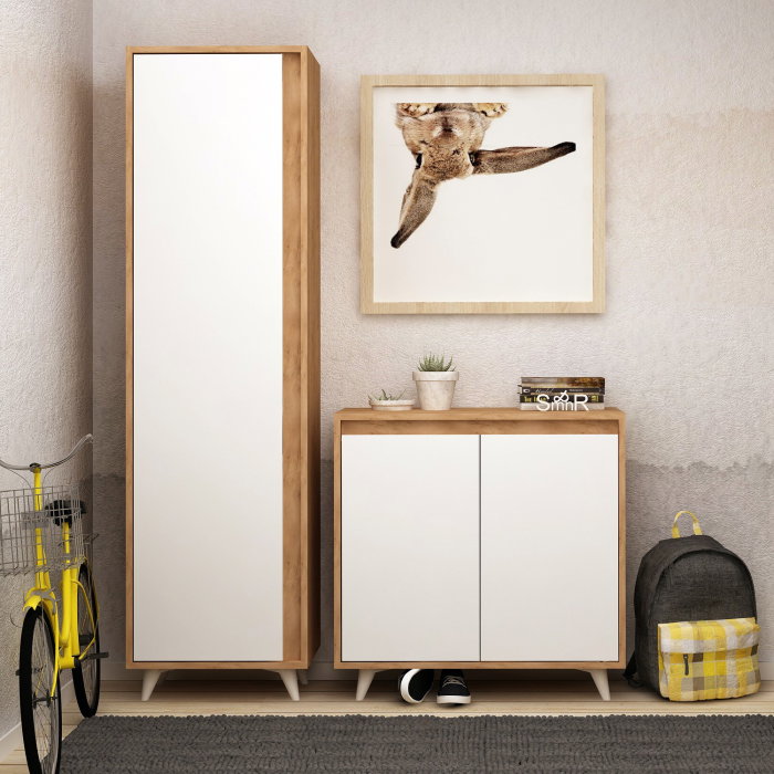 Set hol OMNINDE, pantofar, dulap, 80x35x100 cm [2]