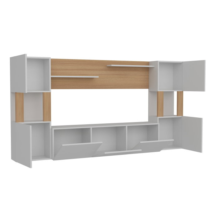 Set Living LORE, comoda TV, 5 usi, 160x31,5x125 cm [7]