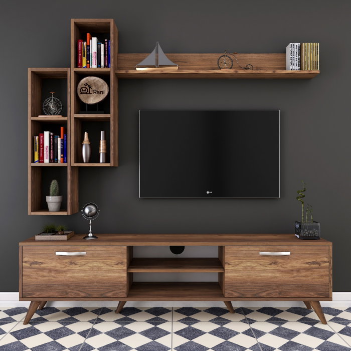Set Living M16, comoda TV si corpuri suspendate, 180x35x48,6 cm [4]