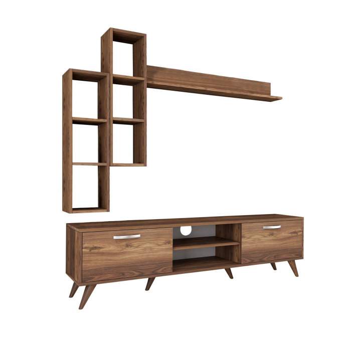 Set Living M16, comoda TV si corpuri suspendate, 180x35x48,6 cm [9]