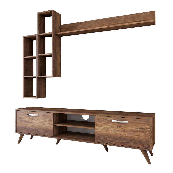 Set Living M16, comoda TV si corpuri suspendate, 180x35x48,6 cm [10]