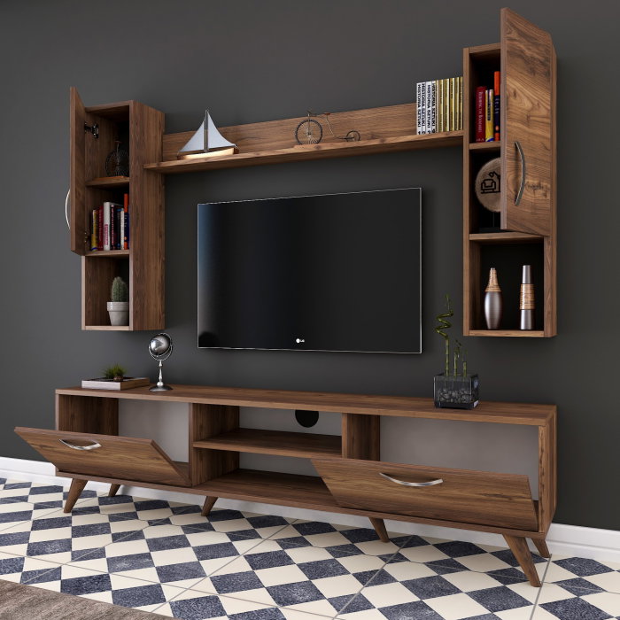 Set Living M27, comoda TV si corpuri suspendate, 180x35x48,6 cm [5]