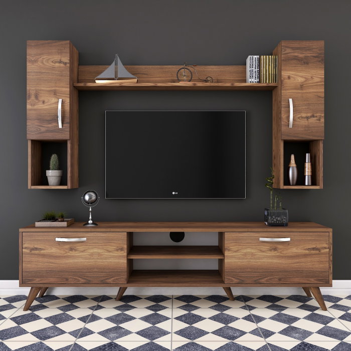 Set Living M27, comoda TV si corpuri suspendate, 180x35x48,6 cm [4]