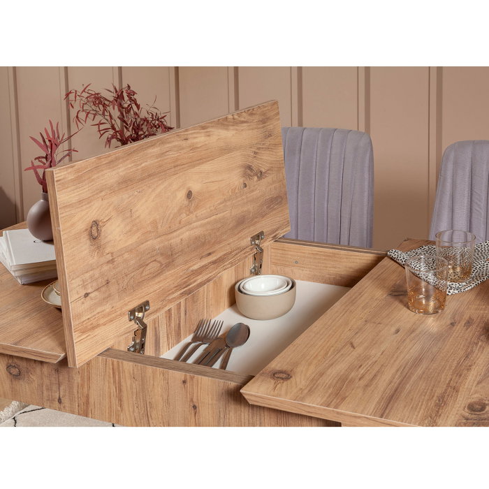 Set masa si scaune VINA, 5 piese, 130x80x77 cm [3]