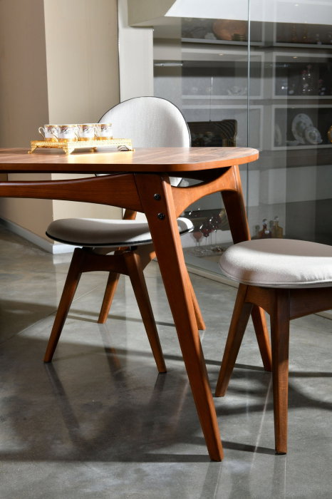 Set masa si scaune TOUCH WOODEN, 5 piese, 160x80x75 cm [9]